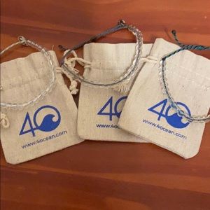 Three 4ocean bracelets